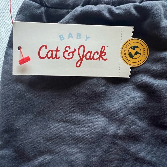 NWT Cat & Jack Baby Boy Size 6-9M Sweatpants Dark Gray (G1) - Picture 5 of 5